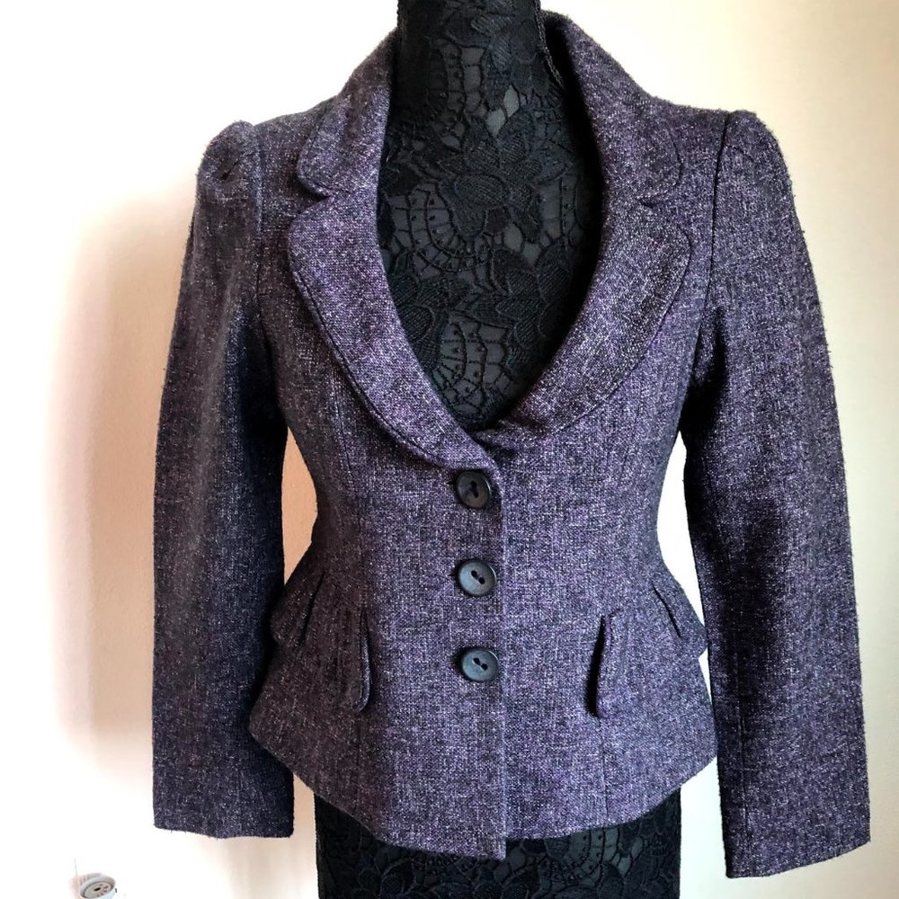 Nannette Lepore - Purple Blazer - Size 10 - EUC